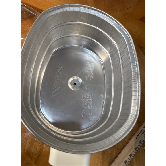 Vintage Rival Crock Pot 3755 Slow Cooker 5.5 Qt Oval Herb Garden Stoneware - Picture 7 of 16